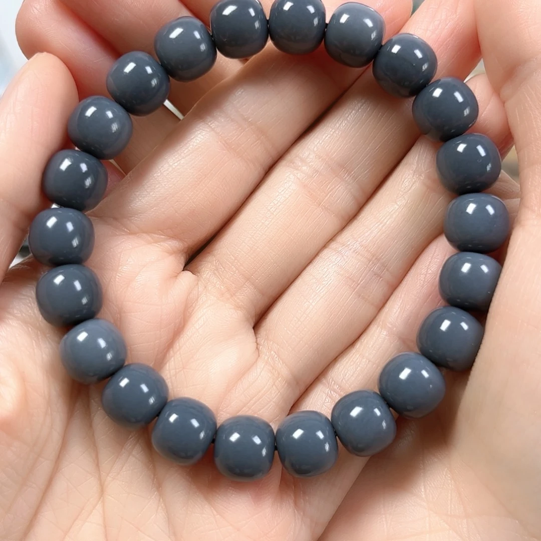 和田玉未镶嵌手串卡10老形珠珠宝级货头