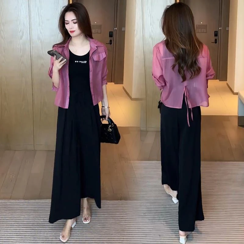 时尚洋气冰丝薄款外套2025夏季新款宽松显瘦设计感防晒衣衬衫女