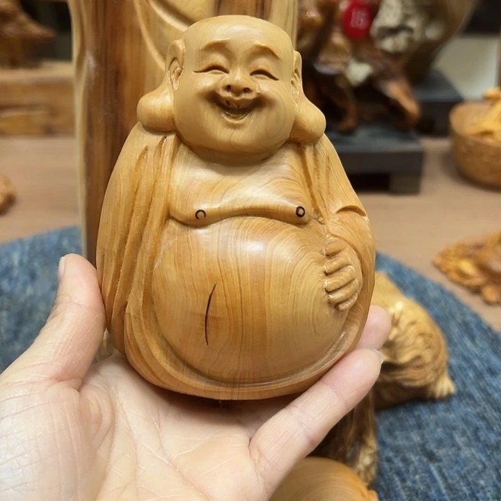 柏木太行崖柏手把摆件