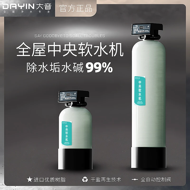 大音家用除水垢全自动软化水设备交换器软水机过滤器井水自来水