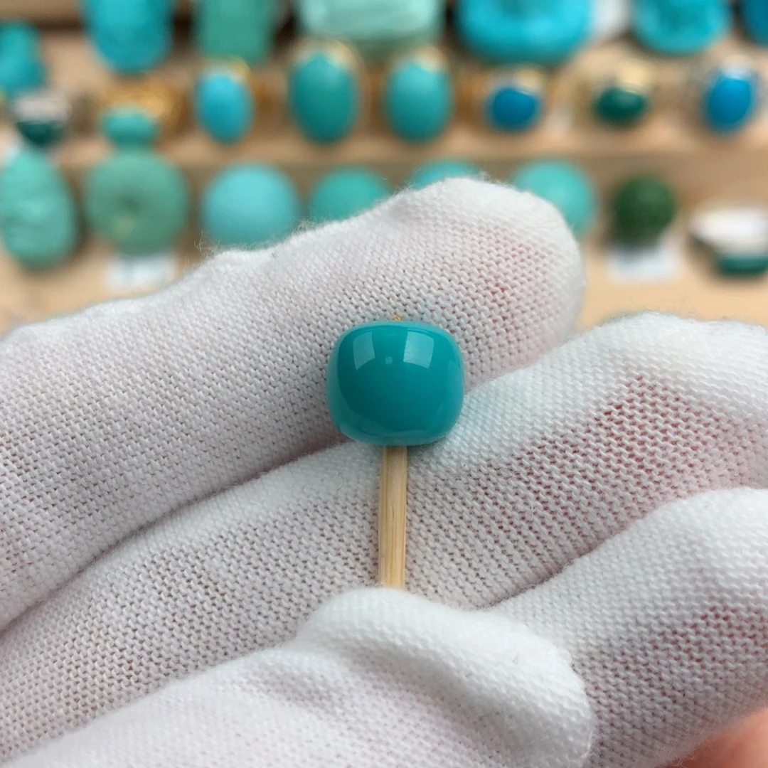 绿松石配饰未镶嵌9.5-8.5mm