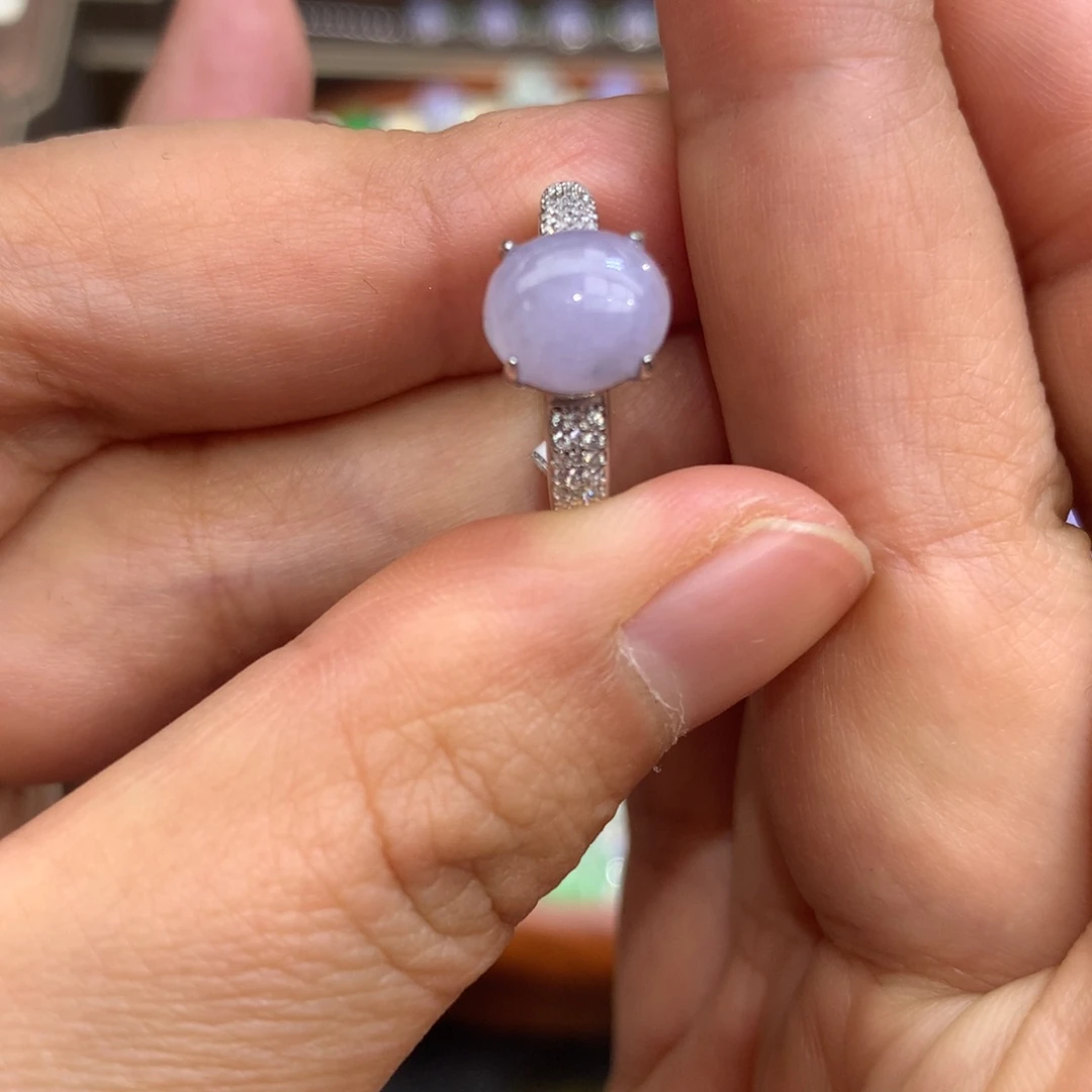 翡翠颈饰银S925镶嵌翡翠吊坠