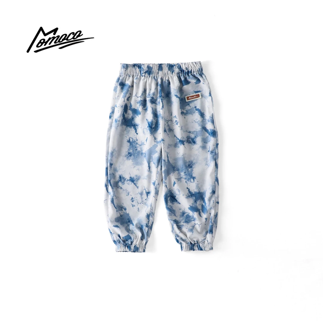 MOMOCO夏季男童中大童花色百搭扎染休闲裤防蚊灯笼裤77230354002