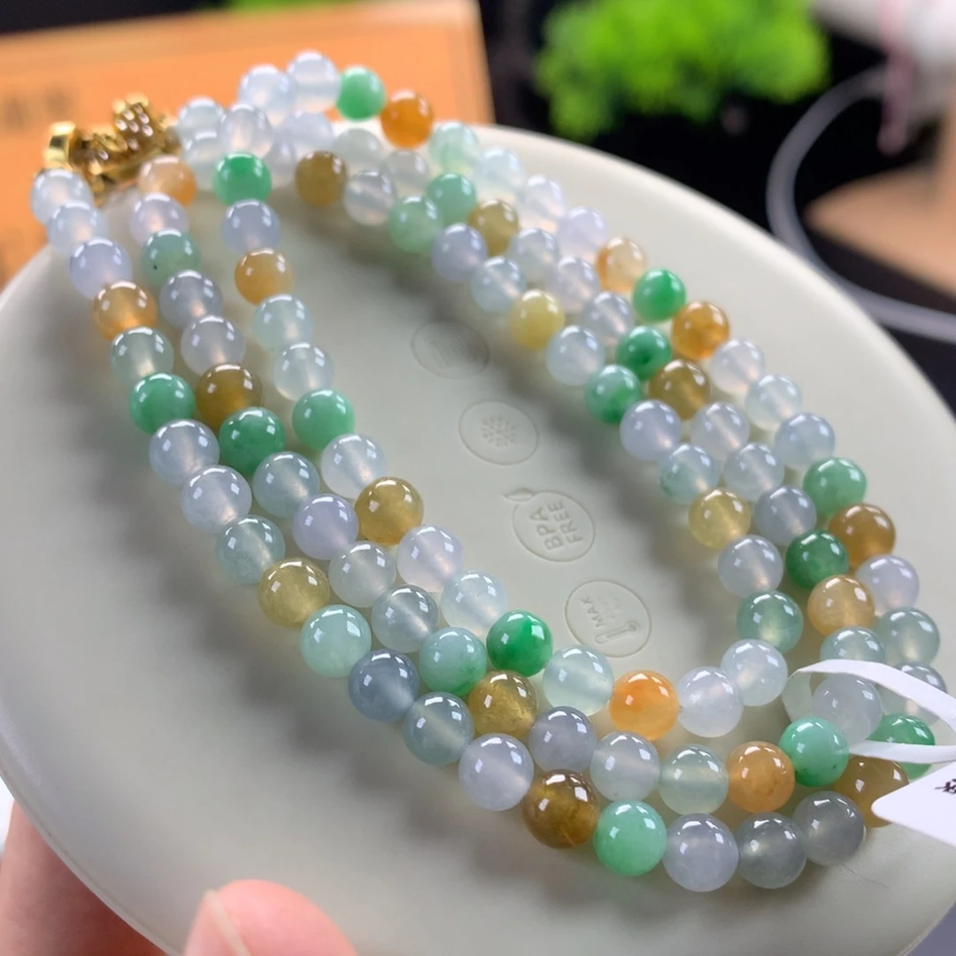 翡翠未镶嵌手链卡5