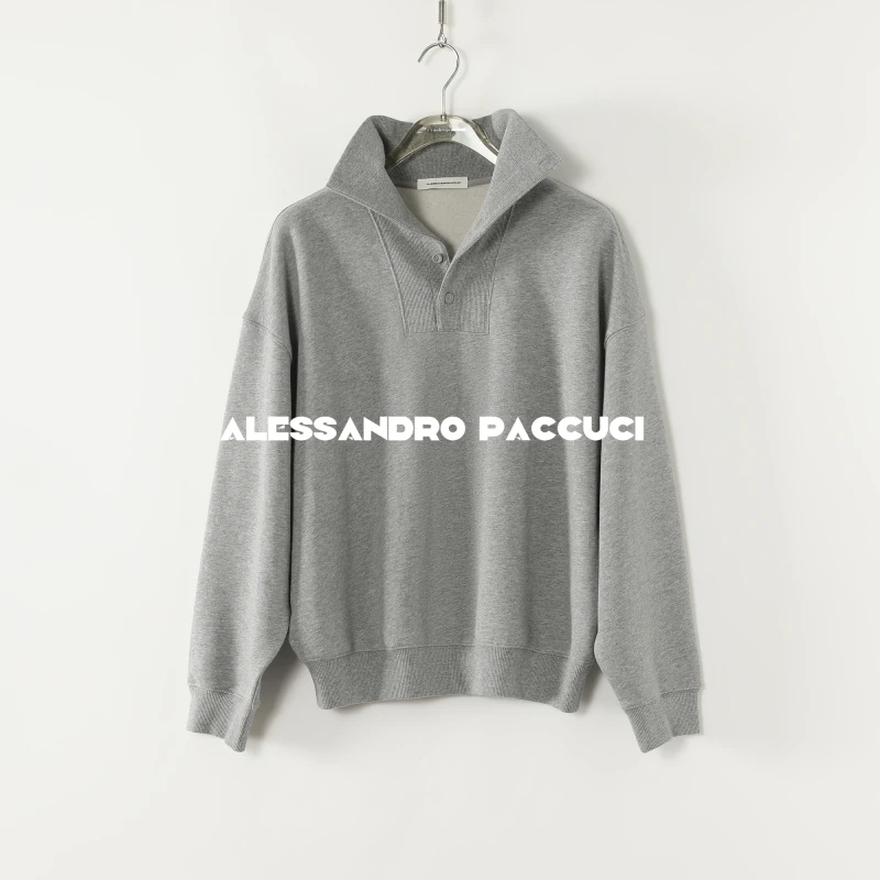 AP洛哥53125TW【悦目】棉质拉绒半开襟立/翻领多色时尚休闲卫衣