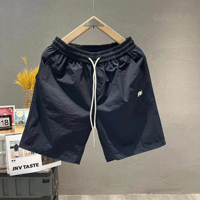 2025夏季新款男士简约休闲短裤潮流百搭宽松速干薄料街头五分中裤