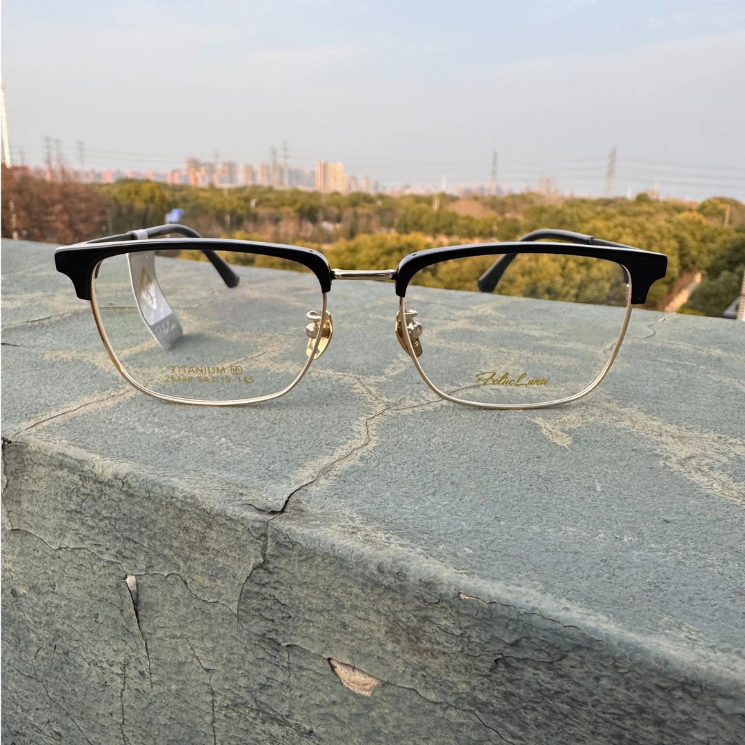 佛罗伦斯眼镜全框  25446 C02 黑金色