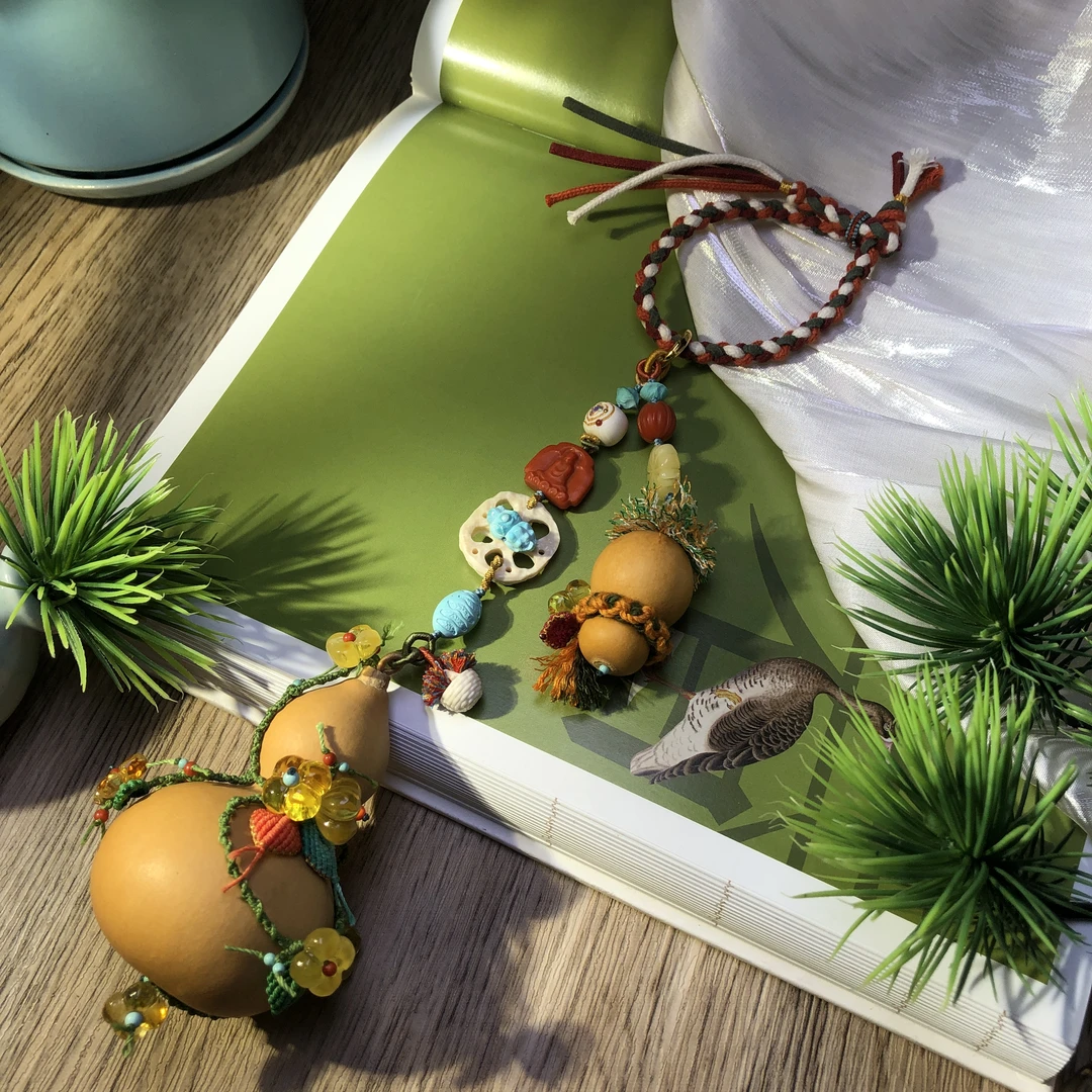 925银木质银制品 【桦雅玲珑阁】925银多宝挂饰-Y421-自发