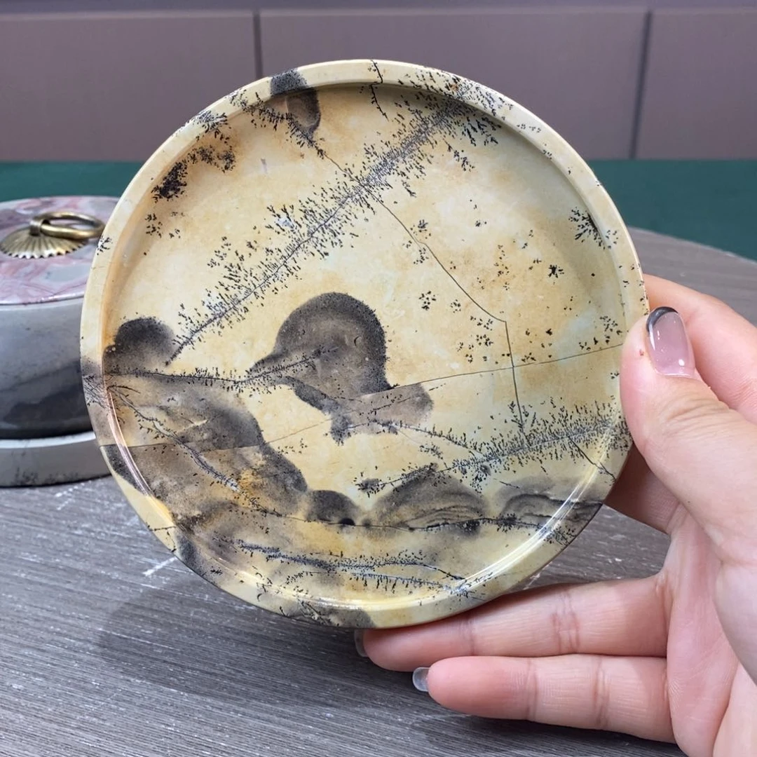 石材广西国画石草花石