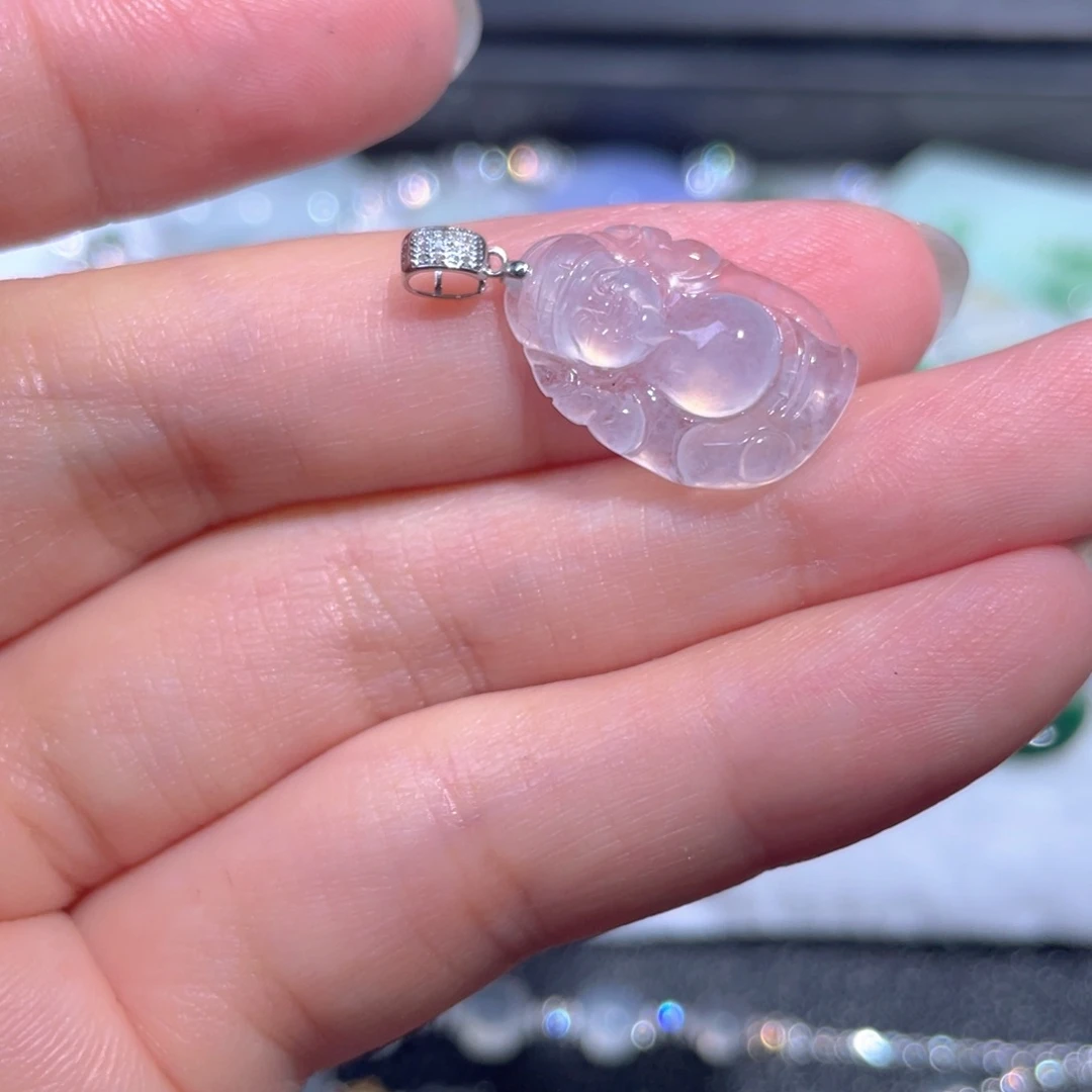 翡翠18K金镶嵌颈饰翡翠