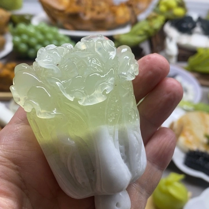 蛇纹石玉未镶嵌珠宝半成品