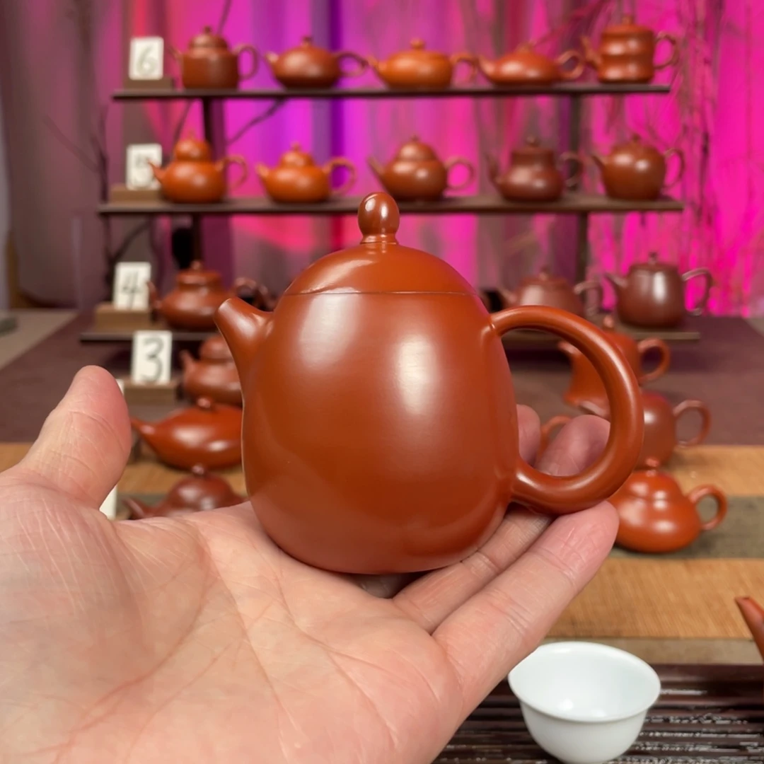 我***大紫砂茶壶精工龙蛋120cc