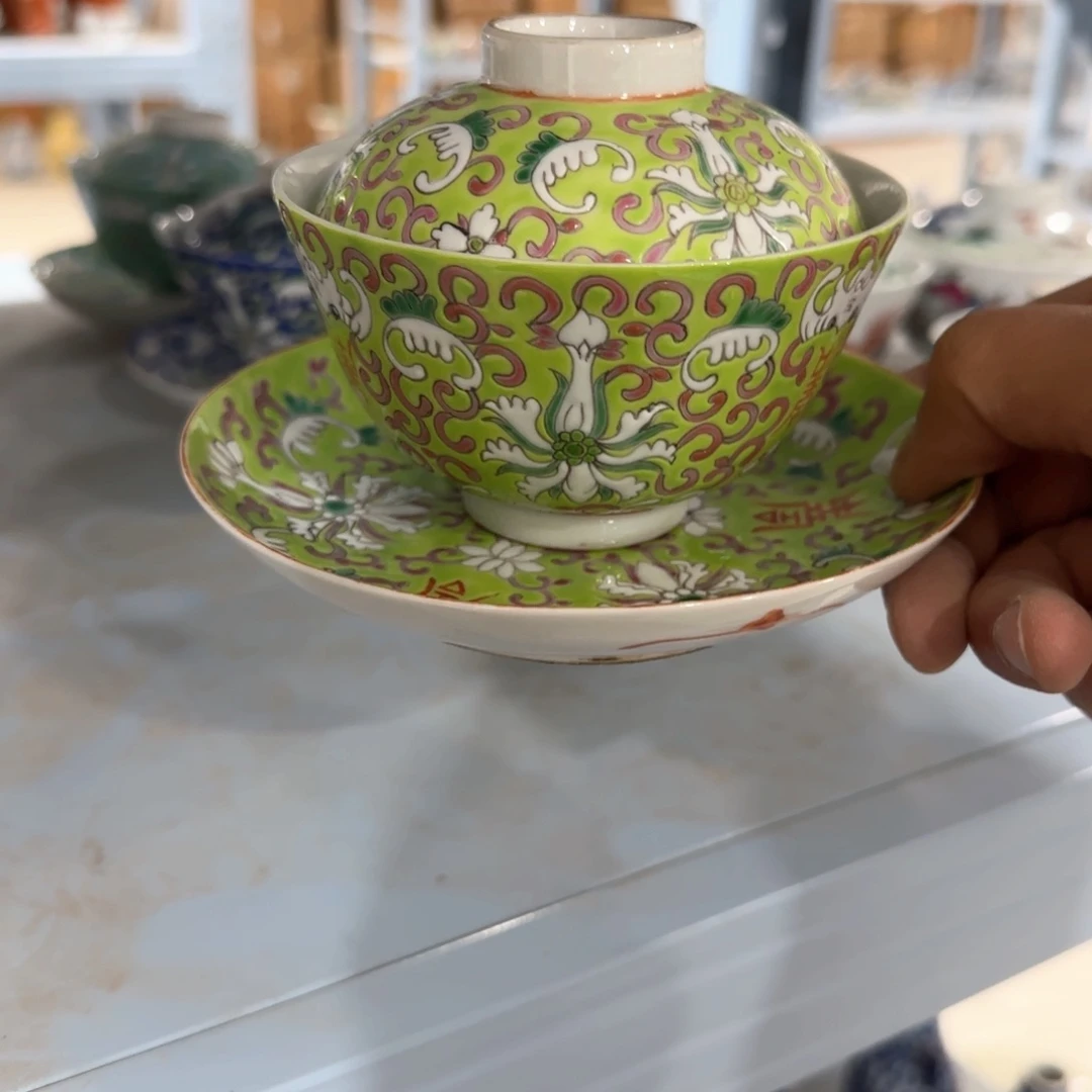 瓷片摆件手绘瓷器全部处理