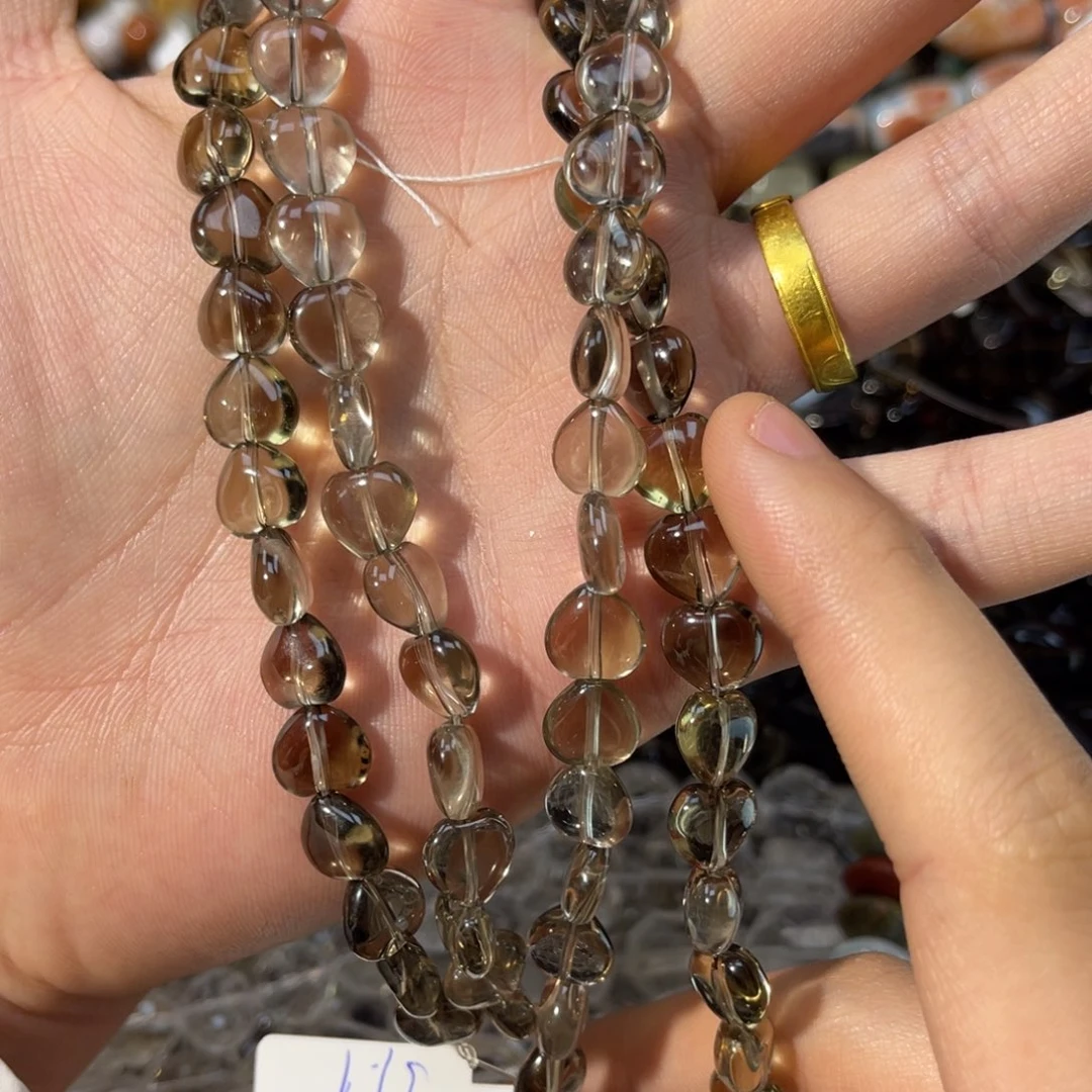 玛瑙/玉髓合金手链卡10净体茶晶爱心