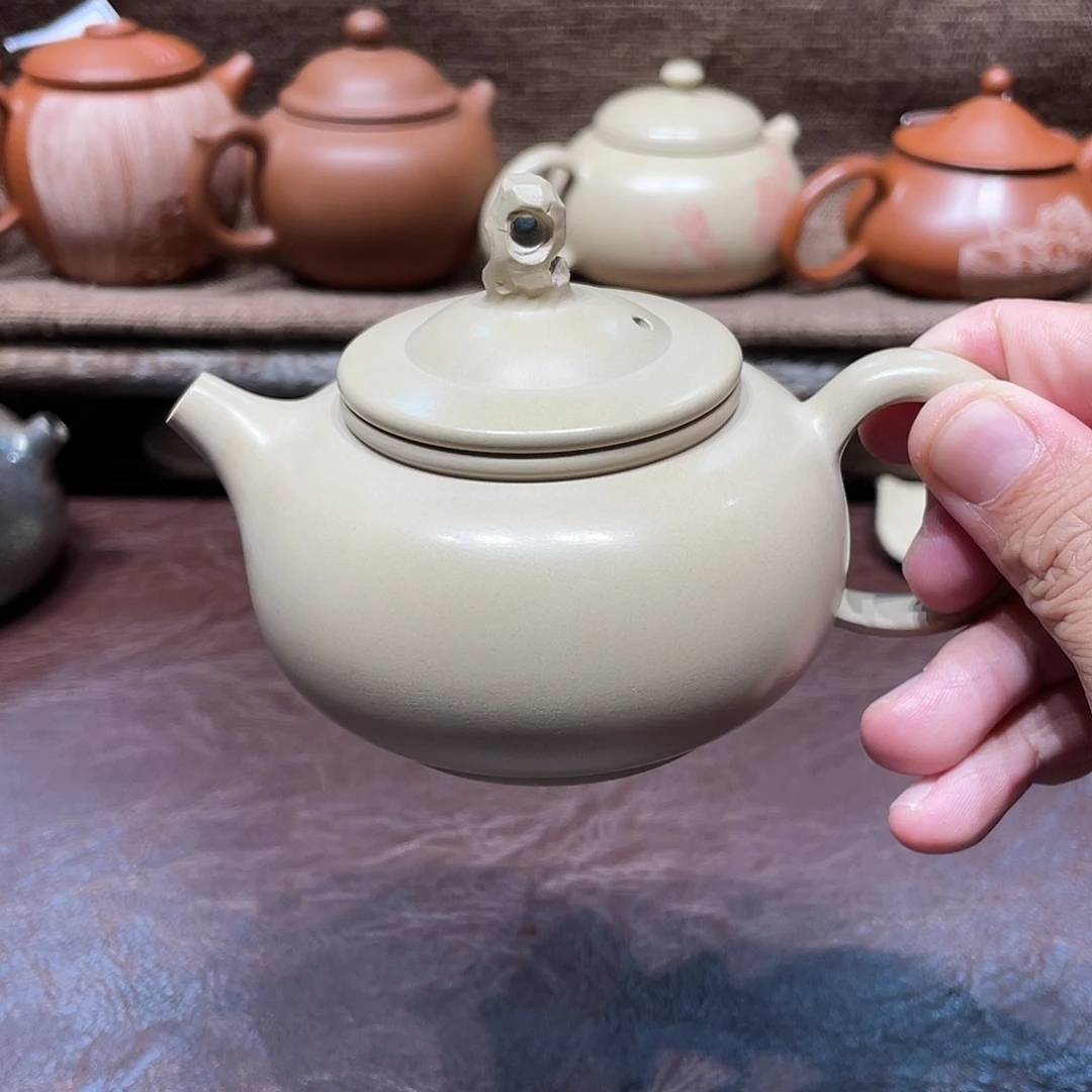 泥塑放漏白泥轻微变形175毫升壶