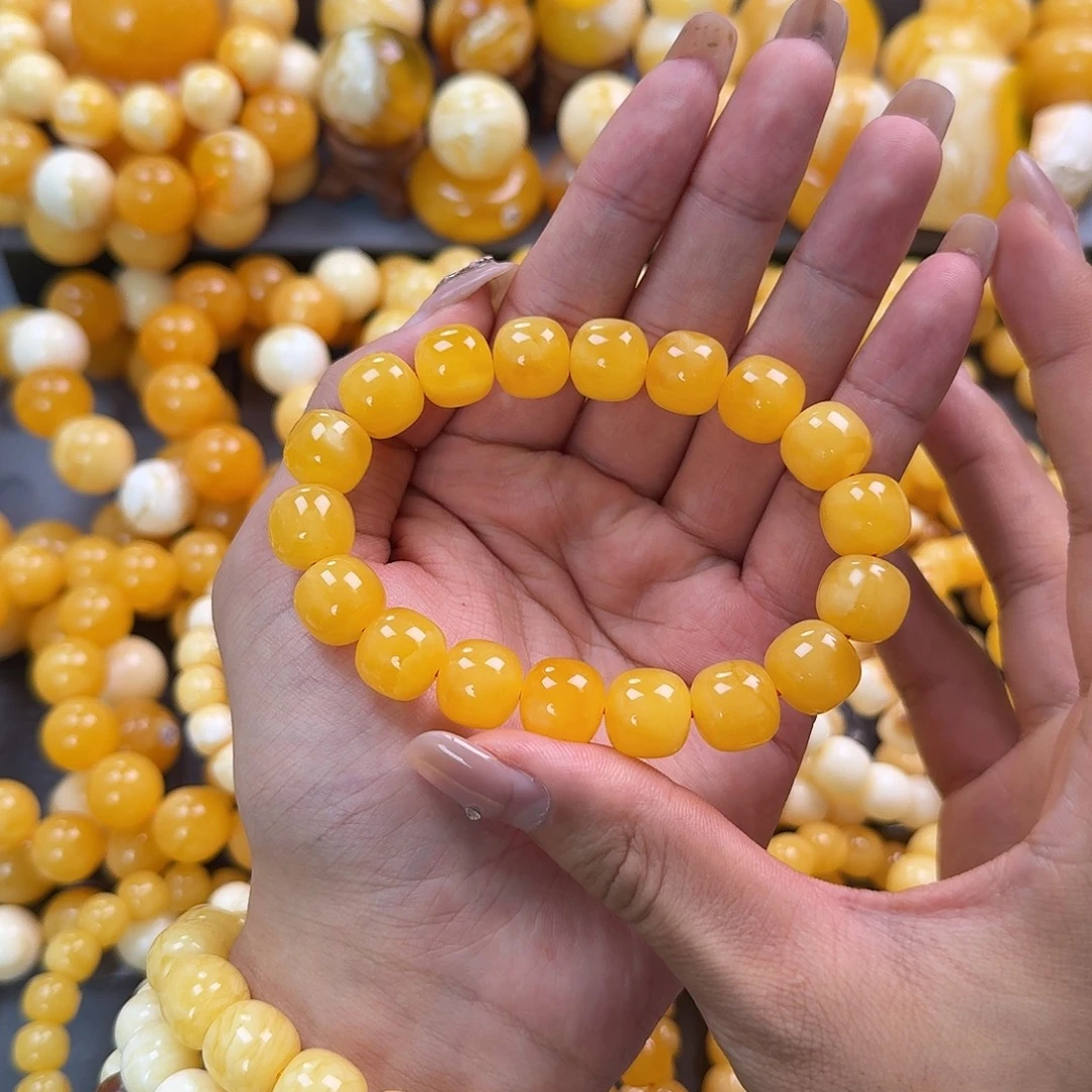 蜜蜡未镶嵌珠宝奇石同料13mm