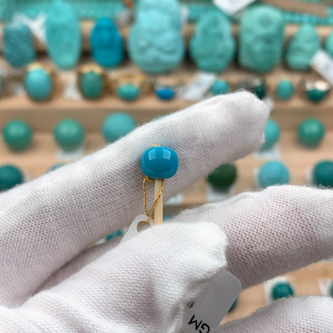 绿松石配饰未镶嵌7.6-6.6