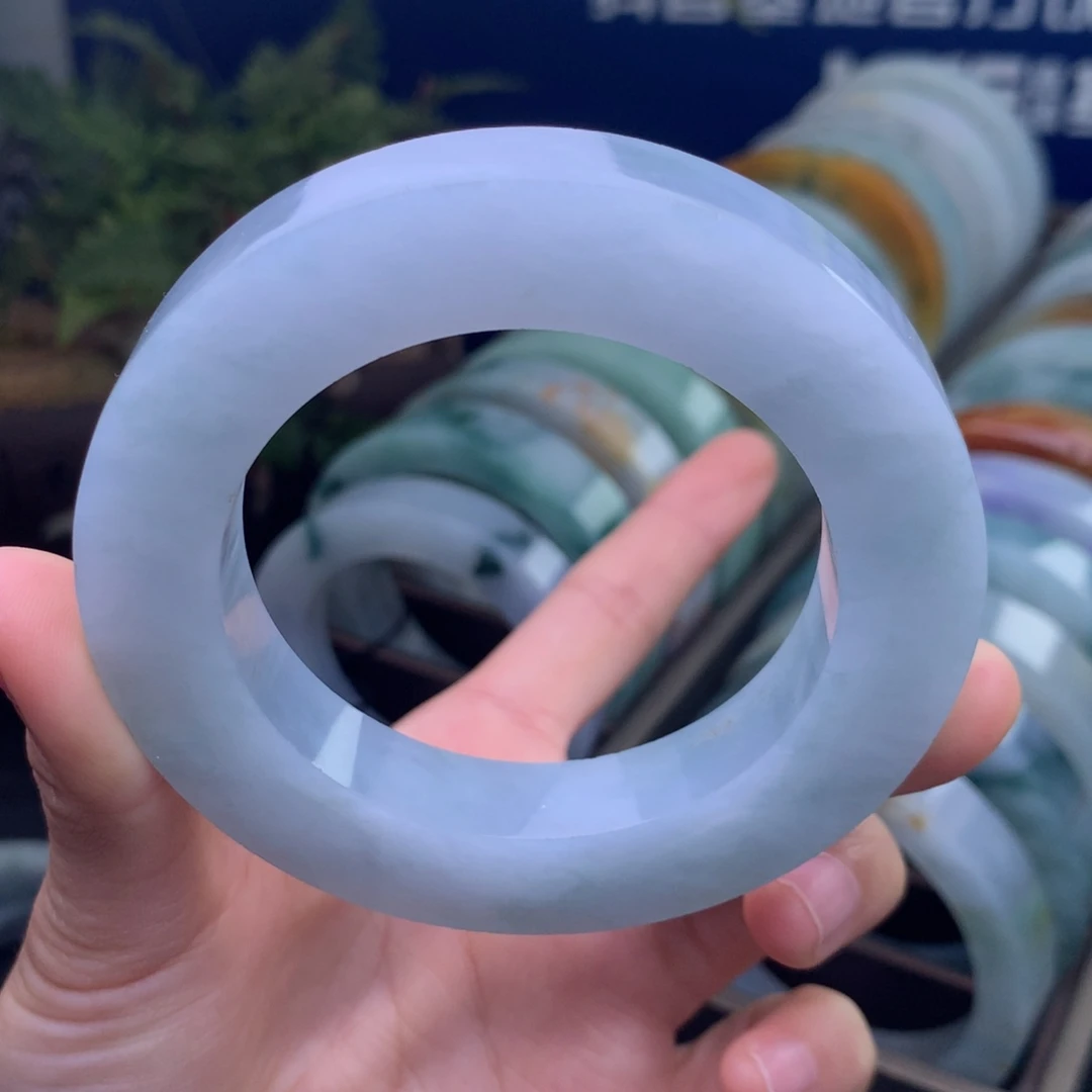 定制翡翠未镶嵌手镯定制不退不换