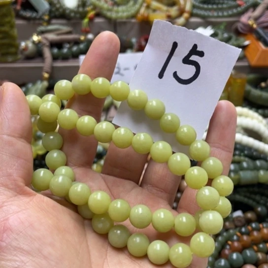 未镶嵌蛇纹石玉手链