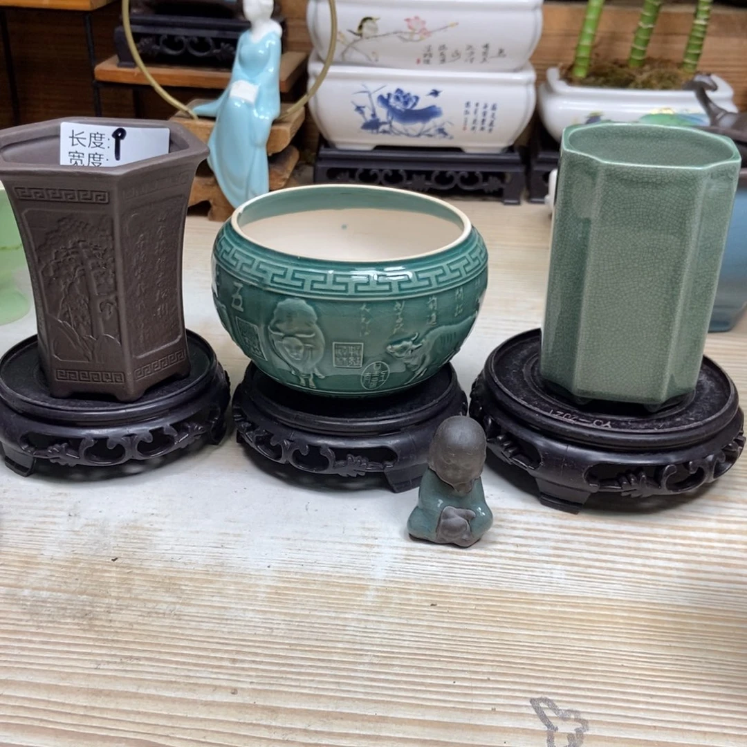 瓷片陶瓷花盆陶瓷艺术