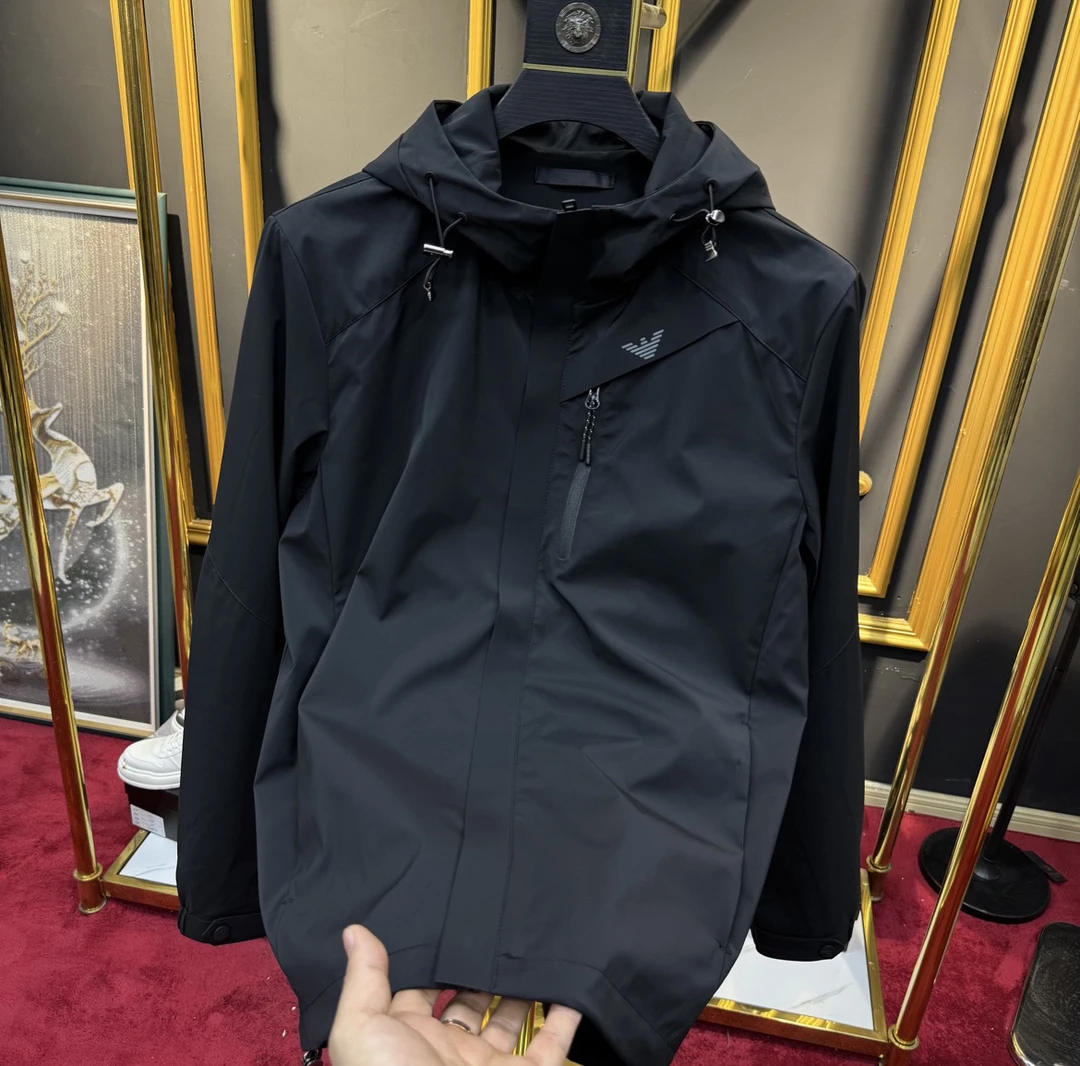 89009春季新款男士户外时尚百搭夹克连帽外套