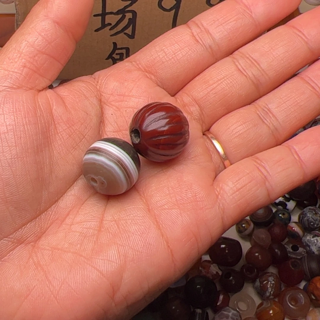 咖***面玛瑙/玉髓未镶嵌配饰