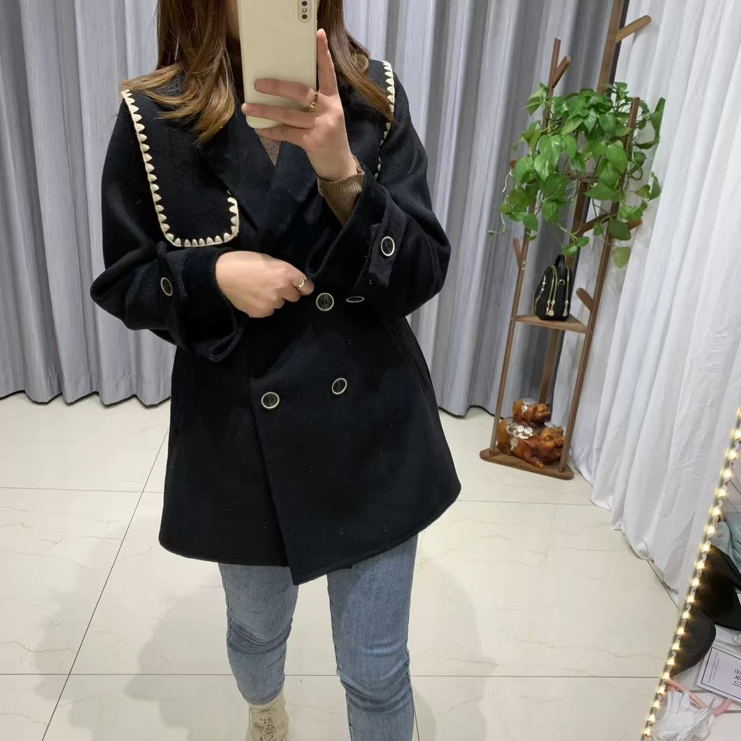 【孤品女装】女士秋冬外套中长款毛呢大衣