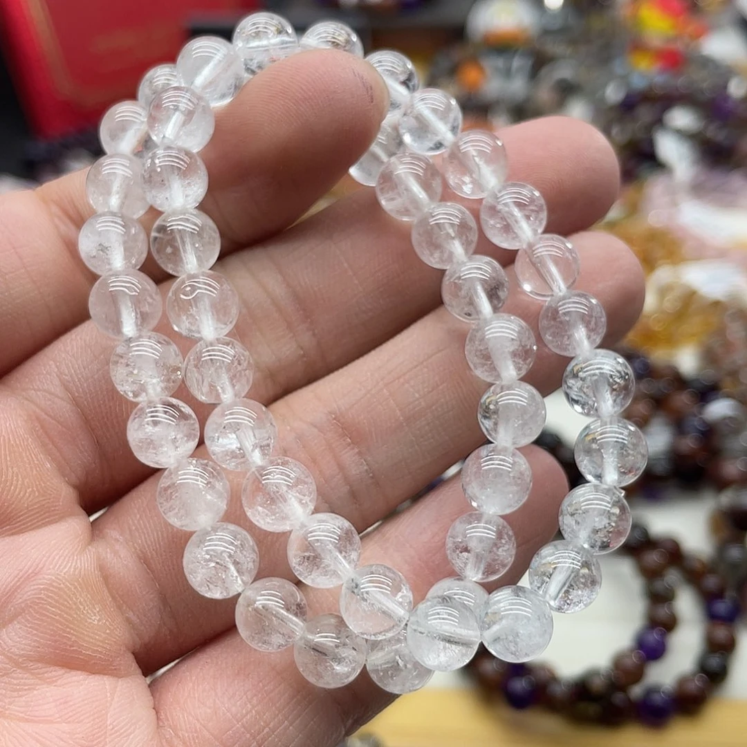 水晶手链未镶嵌多样性发货发一条