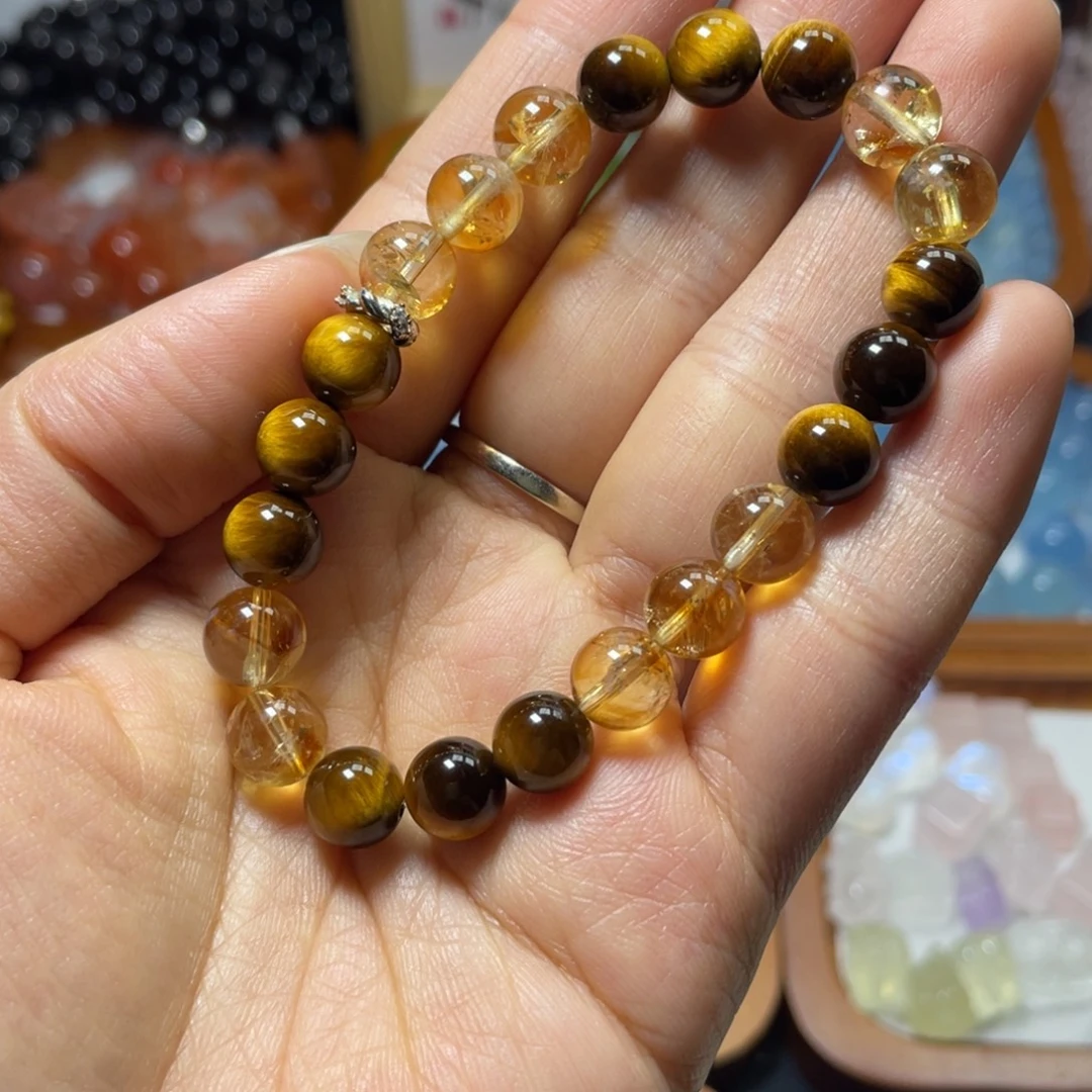 手链水晶未镶嵌虎眼加黄塔