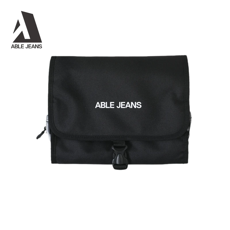 ABLE JEANS 中性黑色牛津洗漱包797045