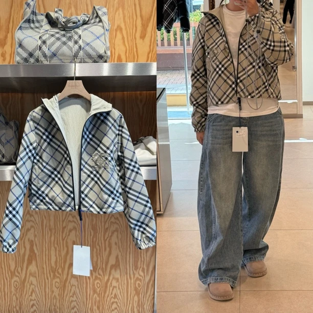 未使用 BURBERRY/博柏利 巴宝莉女装专柜款双面夹克外套 81058241