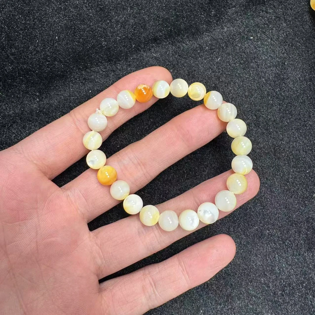 非金属羽毛手链 金丝车厘子手串6mm—多样性发