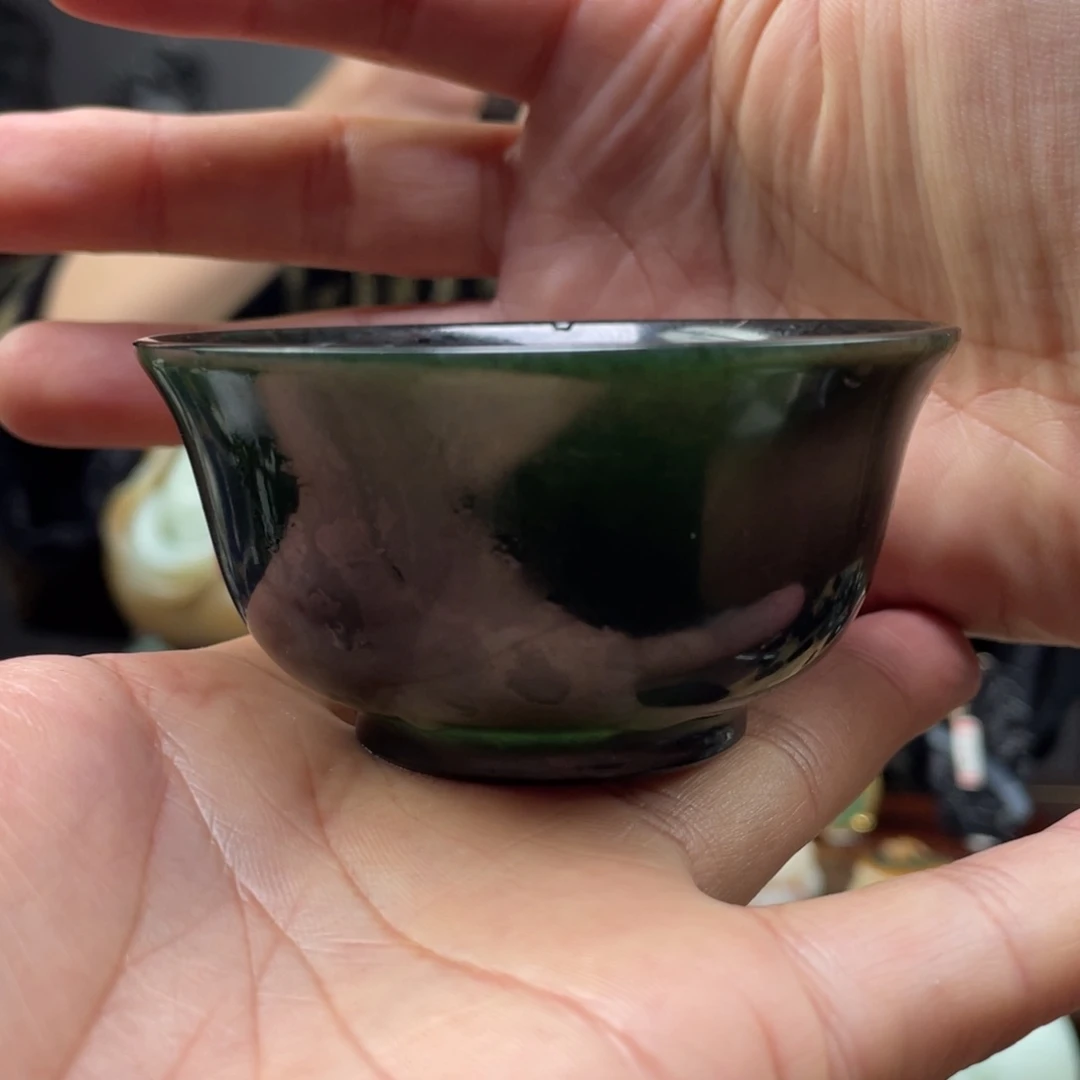 未镶嵌和田玉挂件和田玉茶杯未镶嵌