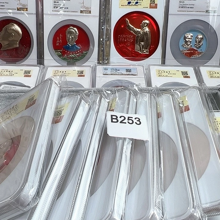 用***4其他普通金属精品像章253号像章9枚套方
