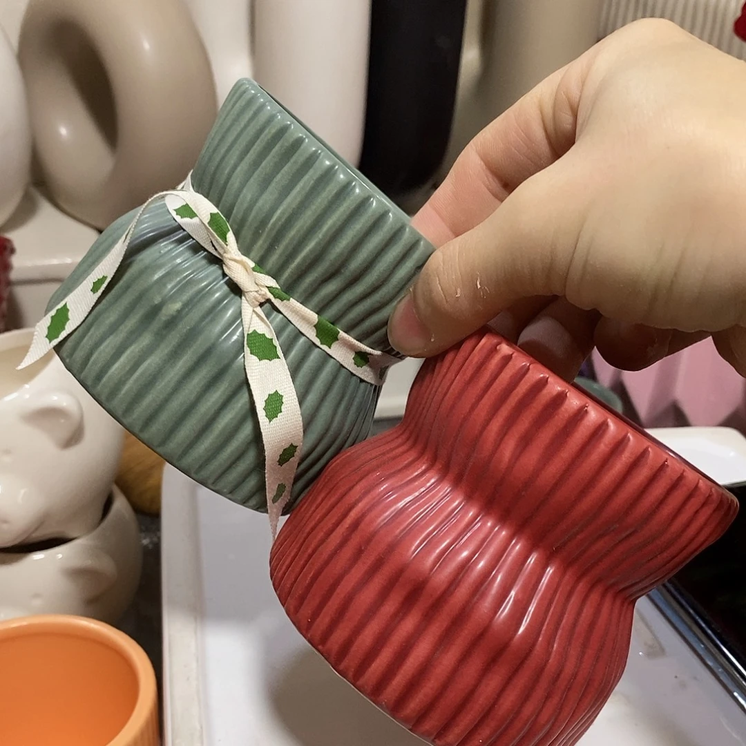 陶杯子陶盆有孔 瑕疵介意勿拍