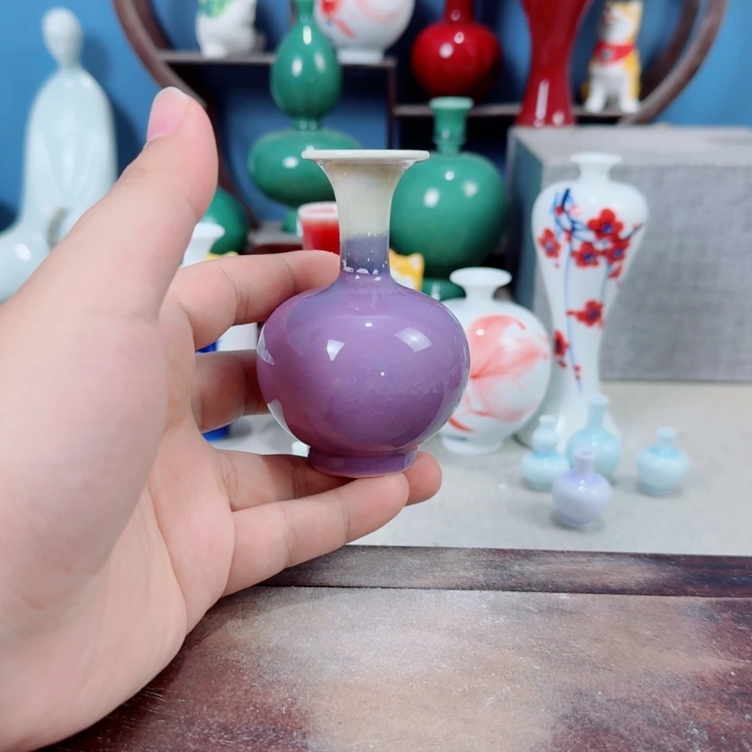 陶瓷手工小花器摆件