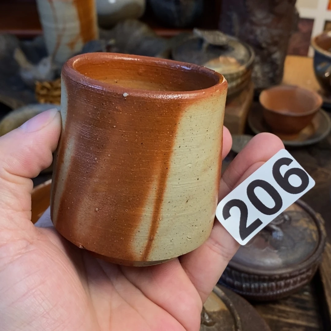 备前烧柴烧茶具小山一草大容量