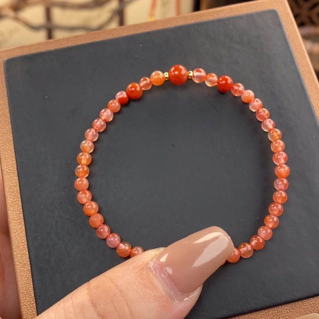 南红玛瑙未镶嵌手链