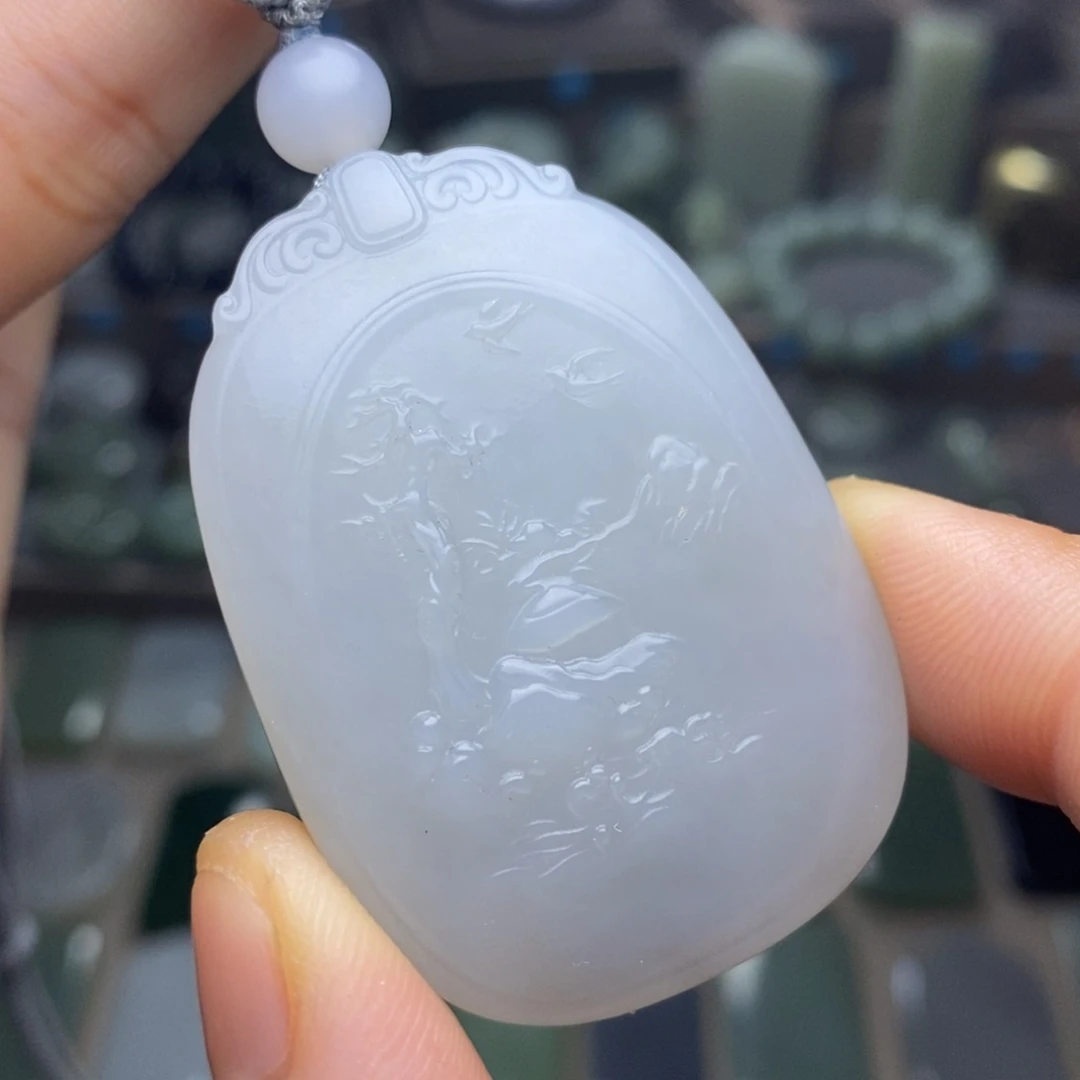 和田玉未镶嵌颈饰