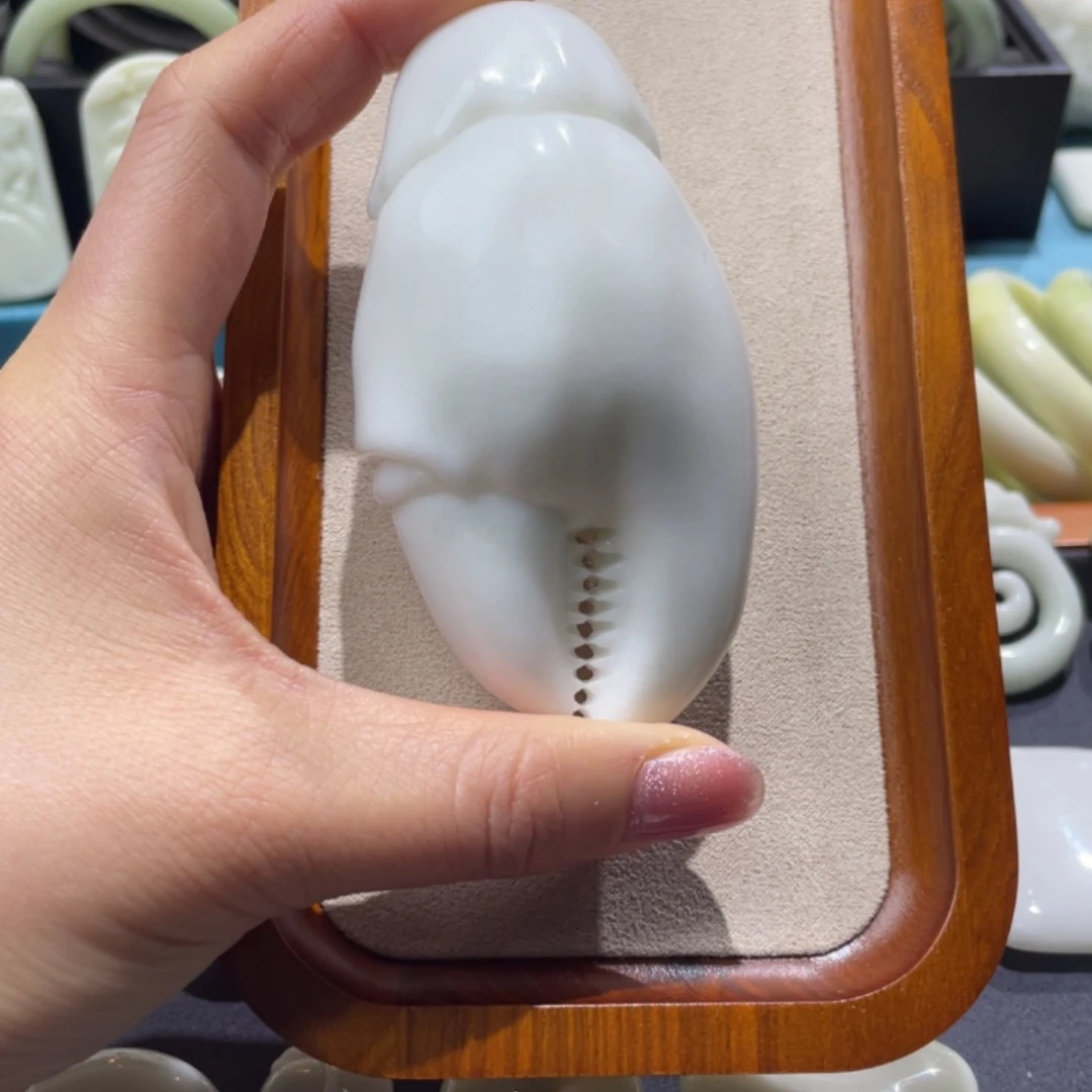 蓝田玉（蛇纹石化大理石玉）把件未镶嵌做***事