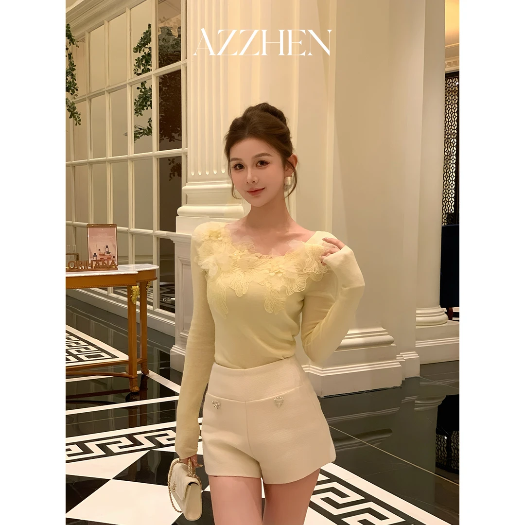 AZZHEN一周年10/18 -10/20【鸢花幻梦】羊毛针织上衣AZ5NBT14-ZT