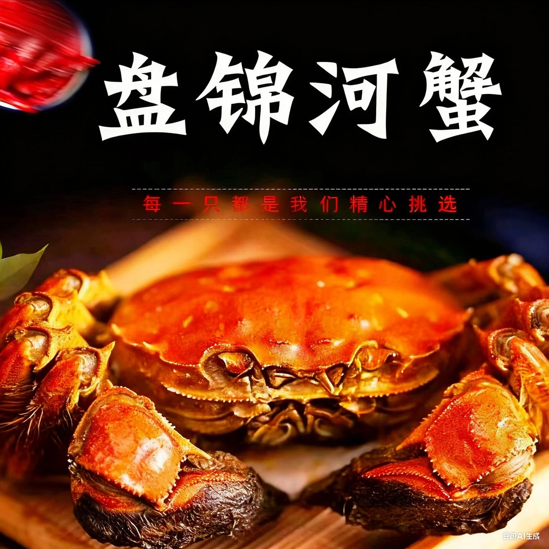 【活蟹】盘锦河蟹母（1.1-1.3两/只）到手2斤3斤产地直发礼盒包邮到家