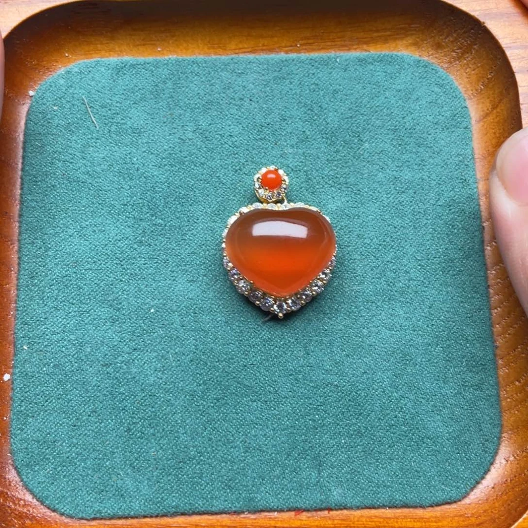 未镶嵌南红玛瑙珠宝半成品