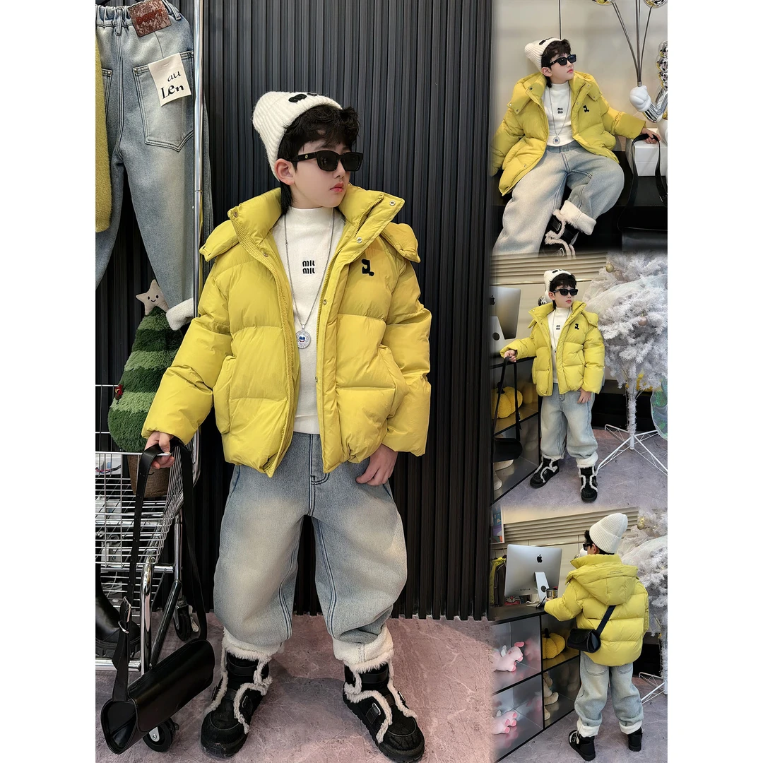 蛋蛋家【小鸡黄连帽棉服】冬季新款洋气小鸡黄连帽棉服外套