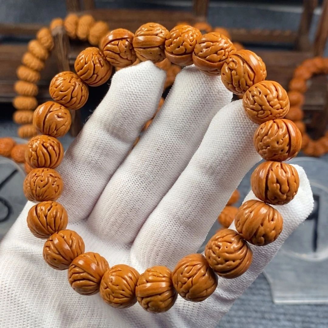 桃核手串6号龙纹桃核是手串