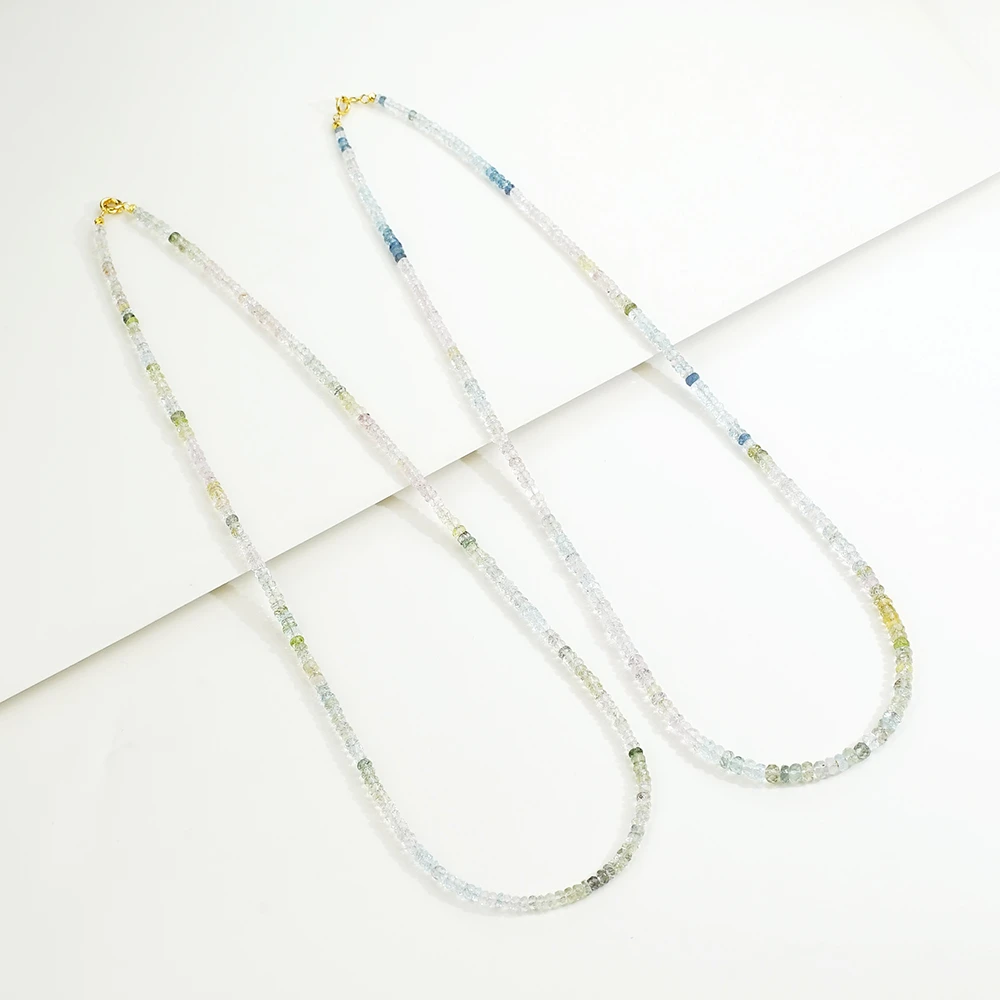 【花弄影】18K金摩根石百搭链（多样性发货数量一件）50公分 46044-1