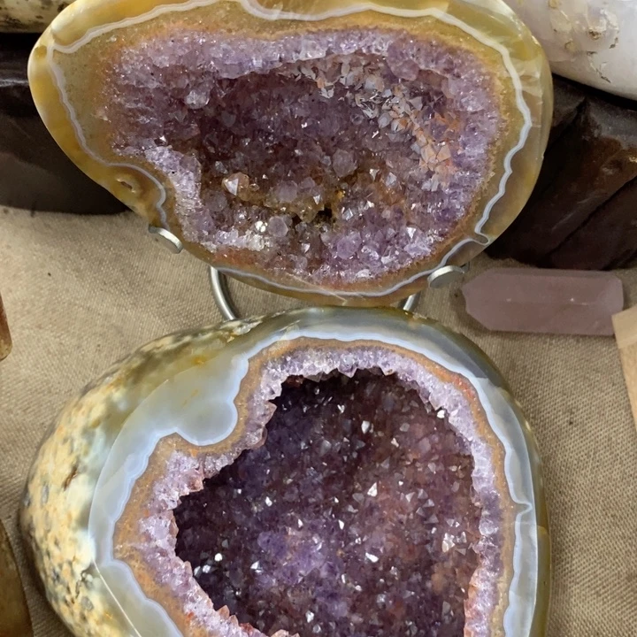 紫晶未镶嵌珠宝半成品