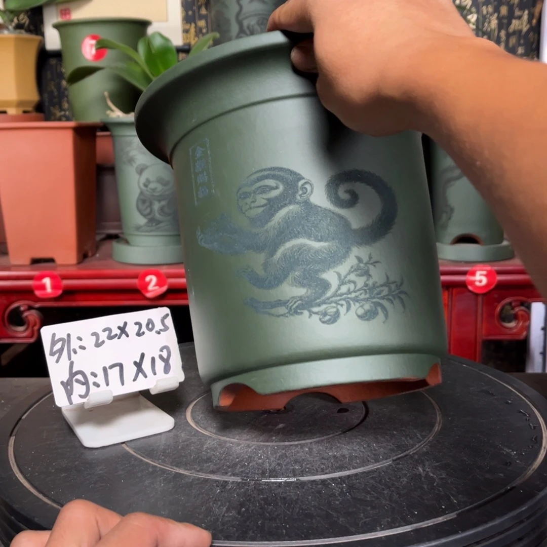 紫砂花盆紫砂花盆