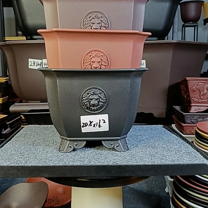 树脂10只20.8cm切角四方盆