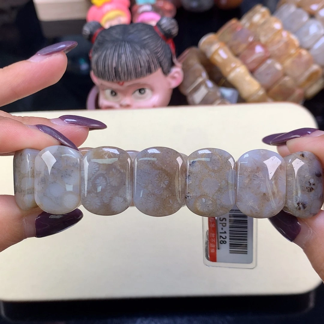 【闪购商品】颈饰未镶嵌硅化珊瑚（珊瑚玉）福利手牌128漏88（10号）